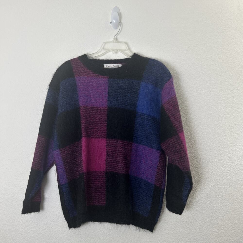 VTG KAREN SCOTT Womens Sweater M Mohair Blend Soft